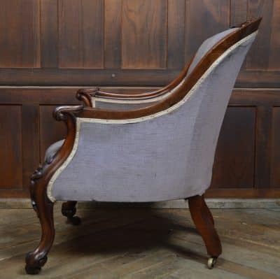 Victorian Mahogany Armchair SAI3103 - Image 10