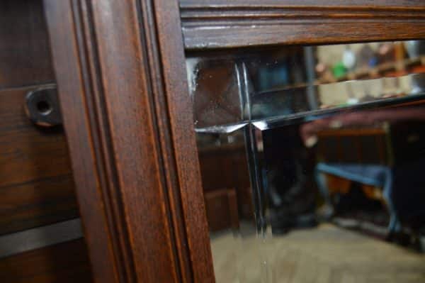 Victorian Oak Over Mantle Mirror SAI2986 - Image 12