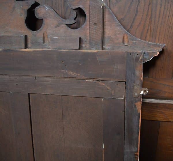 Victorian Oak Over Mantle Mirror SAI2986 - Image 16