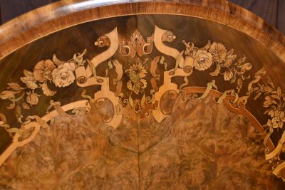Victorian Walnut Marquetry Snap Top Table SAI3613 - Image 3