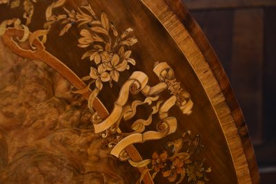 Victorian Walnut Marquetry Snap Top Table SAI3613 - Image 4