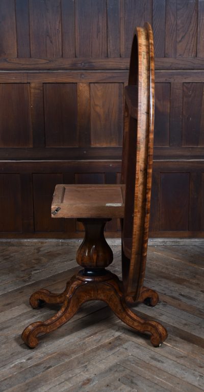 Victorian Walnut Marquetry Snap Top Table SAI3613 - Image 8