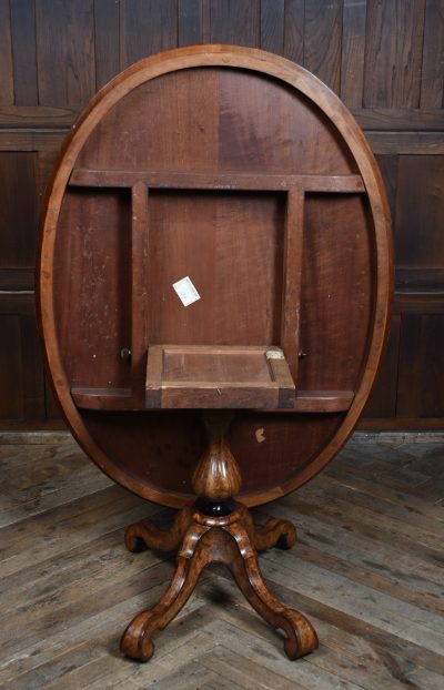Victorian Walnut Marquetry Snap Top Table SAI3613 - Image 9