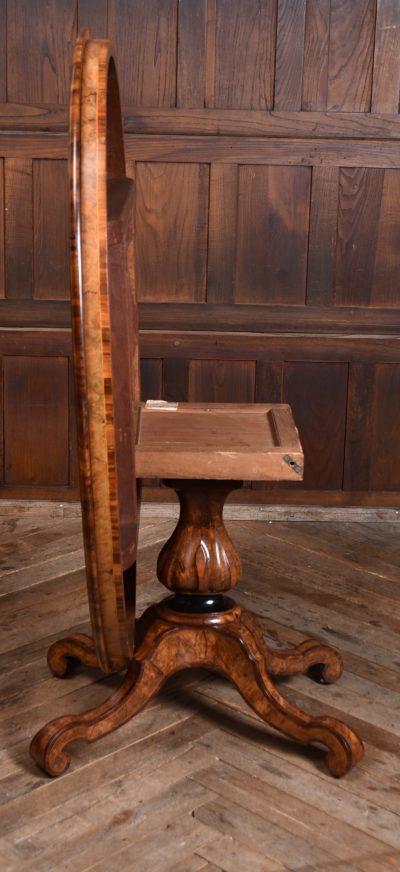 Victorian Walnut Marquetry Snap Top Table SAI3613 - Image 14