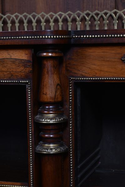 Regency Rosewood Open Bookcase SAI3614 - Image 5