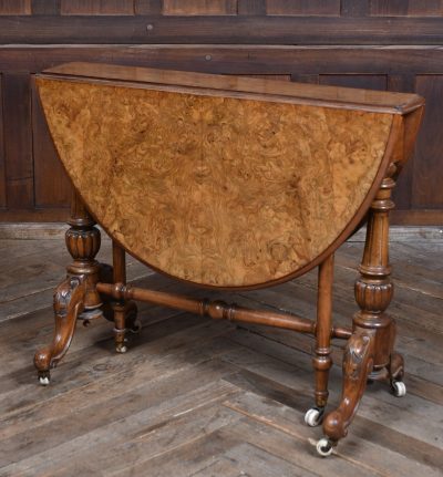 Victorian Burr Walnut Sutherland Table SAI3591 - Image 2
