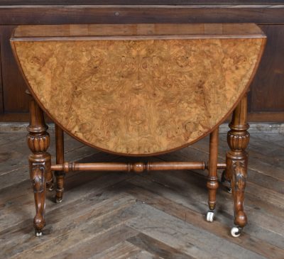 Victorian Burr Walnut Sutherland Table SAI3591 - Image 5