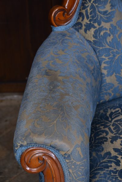 Victorian Mahogany Arm-chair SAI3596 - Image 6