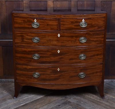 Mahogany Bowfront Chest Of Drawers SAI3597 - Image 2