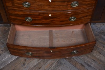 Mahogany Bowfront Chest Of Drawers SAI3597 - Image 7