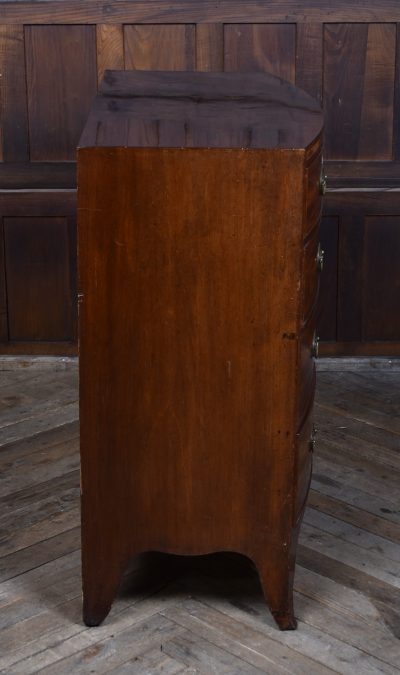 Mahogany Bowfront Chest Of Drawers SAI3597 - Image 13