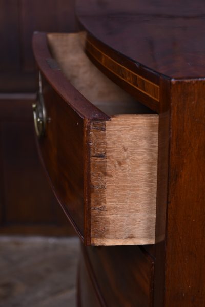 Mahogany Bowfront Chest Of Drawers SAI3597 - Image 16