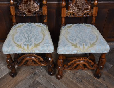 Pair Of Dutch Walnut Hall Chairs SAI3607 - Image 6