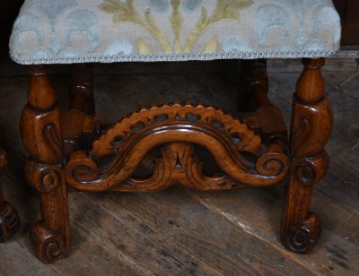 Pair Of Dutch Walnut Hall Chairs SAI3607 - Image 7
