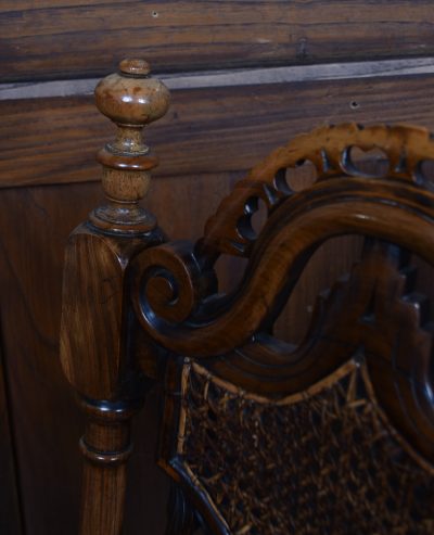 Pair Of Dutch Walnut Hall Chairs SAI3607 - Image 9