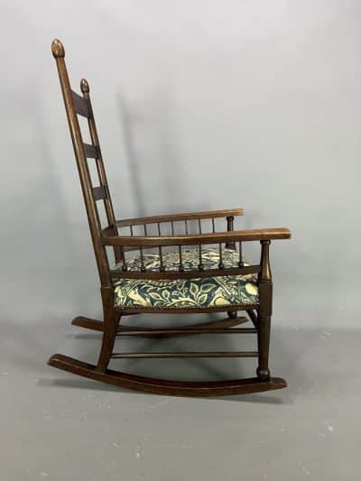 William Birch Arts & Crafts Rocking Chair c1900 - Image 4