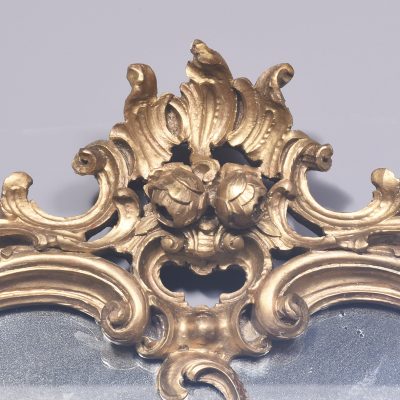Victorian Rococo Hand-Carved Giltwood Console Table with Mirror - Image 2