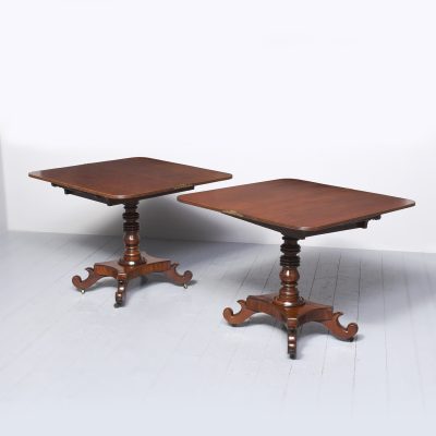 A Good Pair of George IV Mahogany Tea Tables - Image 6