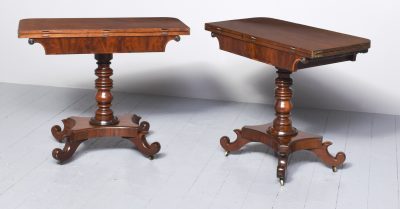 A Good Pair of George IV Mahogany Tea Tables - Image 10