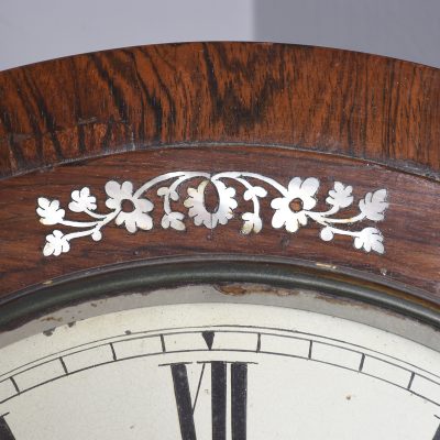 George IV Rosewood Drop-Dial Fusee Wall Clock - Image 4