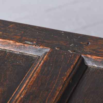 Large George I Panelled Oak Coffer - Image 9
