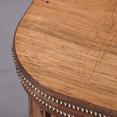 Pair of George III Rosewood and Brass Mounted Card Tables - Image 6