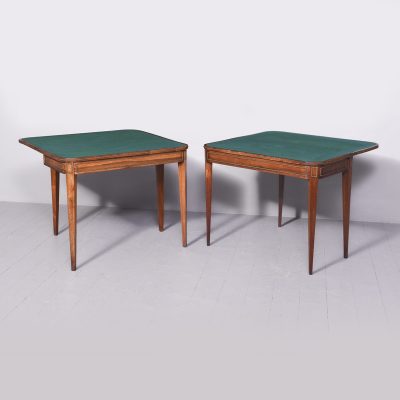 Pair of George III Rosewood and Brass Mounted Card Tables - Image 8
