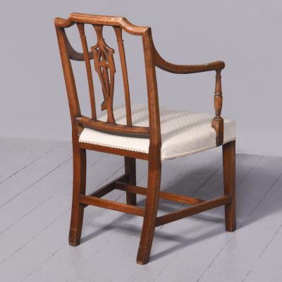 George III Carved Mahogany Armchair - Image 9