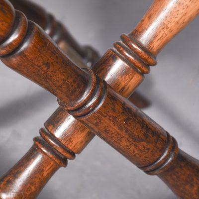 Matched Pair of X Framed Tables - Image 2