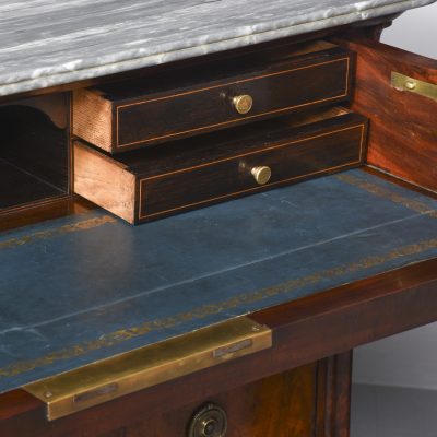 A Louis XVIII Marble Top Secretaire Chest - Image 12