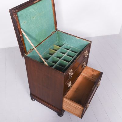 William IV Neat-Sized Mahogany Cellarette in The Form of a Chest of Drawers - Image 6