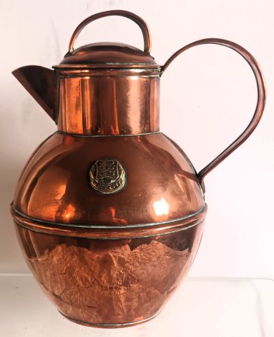 Antique Channel Islands "Pint" Copper Guernsey Milk Can