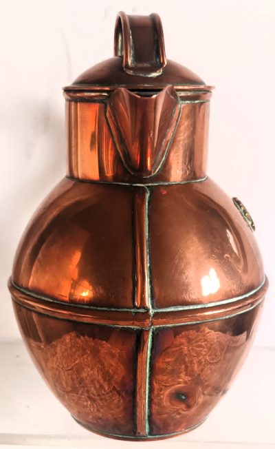 Antique Channel Islands "Pint" Copper Guernsey Milk Can - Image 4