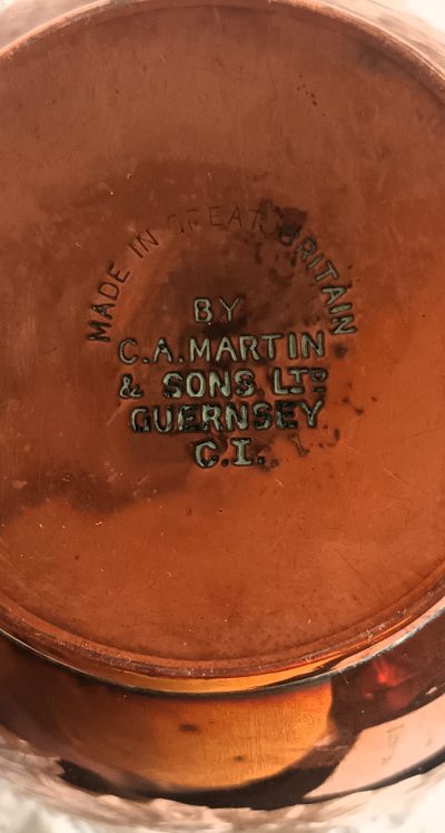 Antique Channel Islands "Pint" Copper Guernsey Milk Can - Image 6