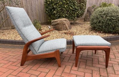 Rock 'n' Rest Armchair & Stool c1960s