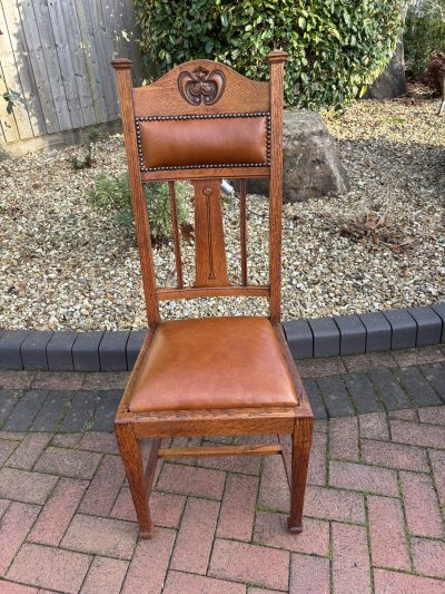 Set of 6 Shapland & Petter Oak Dining Chairs - Image 8