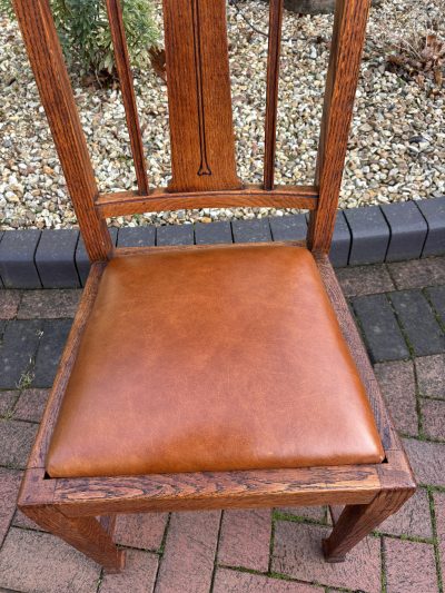 Set of 6 Shapland & Petter Oak Dining Chairs - Image 7