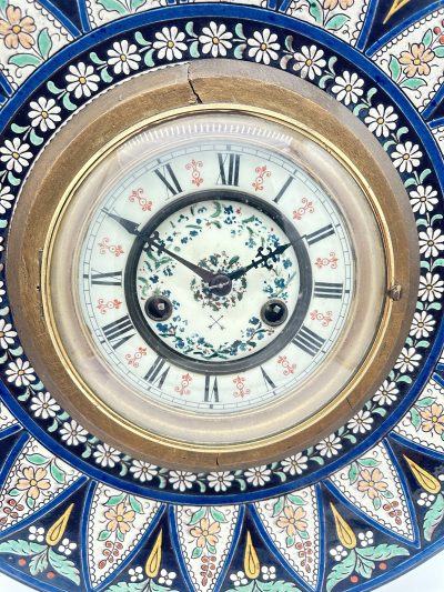 Vintage Kitsch HAC Morrocan Plate wall clock - Image 12