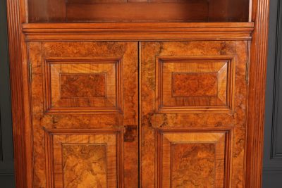 Rare Slim Burr Walnut Cupboard - Image 5