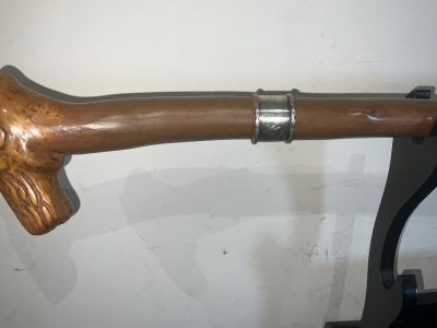 FANTASTIC CARVED HEAD WALKING STICK SWORD STICK - Image 4