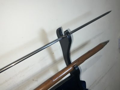 FANTASTIC CARVED HEAD WALKING STICK SWORD STICK - Image 12