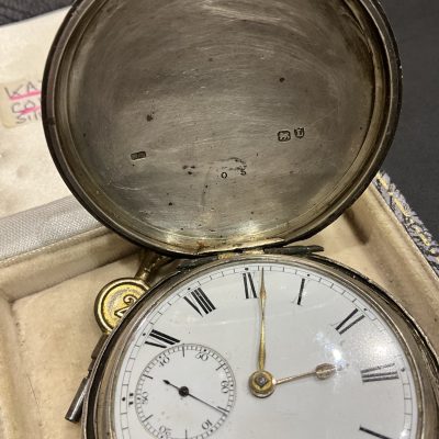 COVENTRY SILVER POCKET WATCH BY KATE BARNWELL 1894 - Image 3