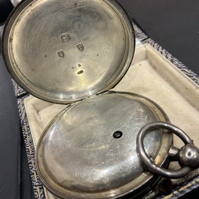 COVENTRY SILVER POCKET WATCH BY KATE BARNWELL 1894 - Image 4