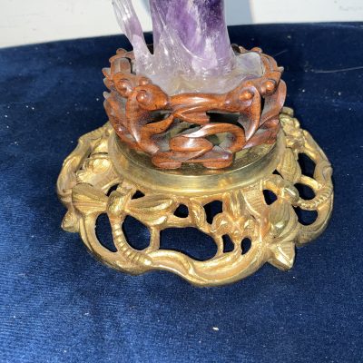 CHINESE CRYSTAL JADE & GILT FIGURE - Image 5