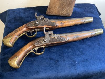 RARE PAIR OF NORWEGIAN PERCUSSION PISTOLS - Image 3