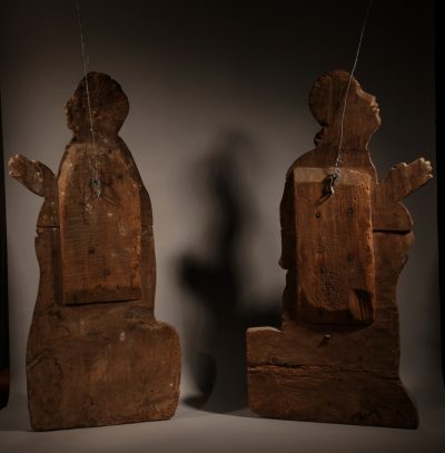 Very Decorative Carved Reliefs/Sculpture Of A Man And A Woman circa 1540 - Image 7