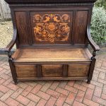 Arts & Crafts Settle by Shapland & Petter antique oak Antique Benches