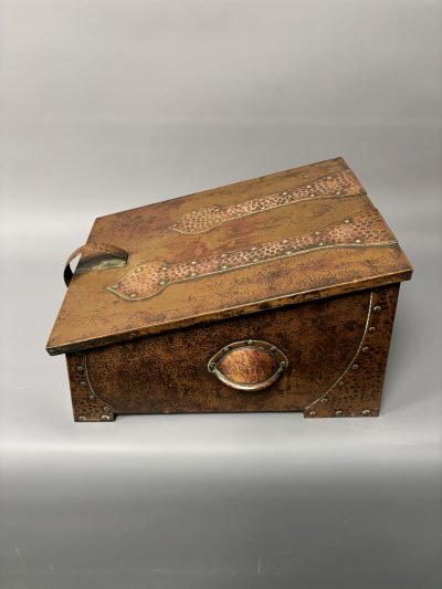 Arts & Crafts Fireside Box by J&F Pool of Hayle - Image 3