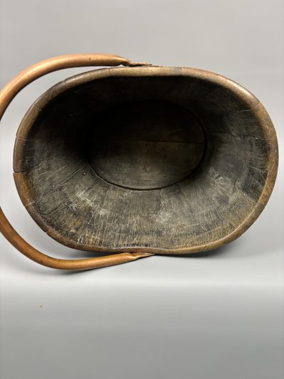 Arts & Crafts Coopered Oak Coal Bucket - Image 4