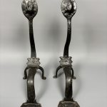 Pair of Arts & Crafts Steel Firedogs Arts & Crafts Antique Collectibles